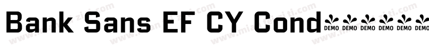 Bank Sans EF CY Cond字体转换